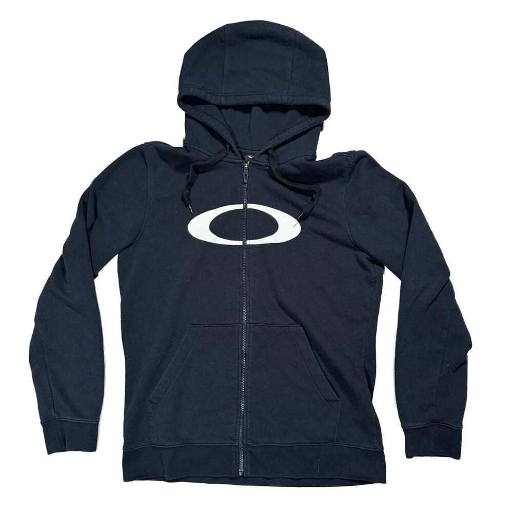 Oakley Ellipse Logo Full Zip Hoodie Y2K Streetwear Skater
